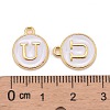 Golden Plated Alloy Charms X-ENAM-S118-01U-3