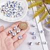 5Bags 5 Colors Handmade Porcelain Beads PORC-AR0001-12-3