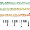 Transparent Painted Glass Beads Strands X1-DGLA-A034-T2mm-A04-3