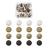 16sets 4 Styles Iron Button Pins for Jeans PALLOY-KS0001-07-9