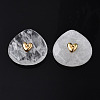 Natural Quartz Crystal Pendant Rhinestone Settings G-N326-131-01-3