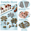 30Pcs 3 Colors Tibetan Style Bead Cone FIND-GO0003-35-5