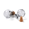 Round Glass Cork Bottles Ornament X-GLAA-D002-03E-2