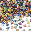 45G 9 Colors 2-Hole Baking Paint Glass Seed Beads SEED-TA0001-71-3