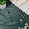 4Pcs 2 Colors Brass Pendants Cabochon Settings FIND-SC0017-24B-3