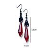 Alloy Glass Dangle Earrings FS-WG67762-01-2