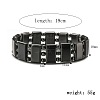 Synthetic Non-magnetic Hematite Beads Stretch Bracelets for Men PZ7053-1-2