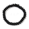 Natural Lava Rock Beaded Stretch Bracelets for Men Women BJEW-G727-01G-1