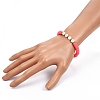Handmade Polymer Clay Heishi Beads Stretch Bracelets BJEW-JB05306-05-4