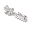 Rack Plating Brass Pave Cubic Zirconia Slide Charms KK-G464-05P-3