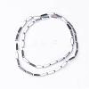 Cuboid Non-Magnetic Synthetic Hematite Beads Strands G-D800-11B-2