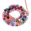 Dyed Natural White Jade Beads Strands G-T139-4mm-60-02-2