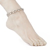 Plating ABS Plastic Anklets AJEW-AN00374-5