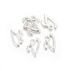 Silver Color Plated Alloy Letter Pendants PALLOY-J718-01S-V-2