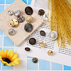 64Pcs 16 Style Brass Shank Buttons BUTT-TA0001-11-13