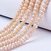 Electroplate Glass Beads Strands EGLA-A044-P4mm-BM-2