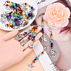 5Pcs Natural Magnesite & Amethyst & Green Aventurine & Red Aventurine & Red Jasper & Lapis Lazuli & Citrine Pendants Decorations HJEW-YW00074-01-5