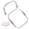 Zinc Alloy Tube Bag Flex Frames DIY-WH0581-47A-1