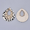 Eco-Friendly Cowhide Leather with Alloy Pendants FIND-N049-06-4