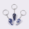 Natural Sodalite Keychain KEYC-P041-B012-1