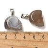Natural Grey Agate Pendants G-Z067-02P-10-4