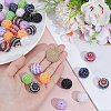 40Pcs 10 Colors Resin Rhinestone Beads RESI-PA0001-26A-3