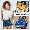 2Pcs Alloy Curb Chain with Plastic Pearl Bead Double Layer Boot Strap Chains AJEW-ME0003-15-4
