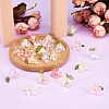 32PCS 8 Colors Transparent Acrylic Pendants PALLOY-TA0002-44-4