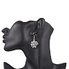 Hallowmas Tibetan Alloy Dangle Earrings EJEW-JE06523-3