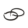 304 Stainless Steel Twist Rope Hoop Earrings for Women EJEW-C011-02EB-2