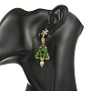 Glass Dangle Earrings EJEW-MZ00803-2