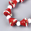Christmas Theme Handmade Lampwork Beads Strands LAMP-N028-18B-3