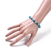 Synthetic Turquoise Beads Stretch Bracelets BJEW-JB05003-4