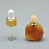 Natural Agate Openable Perfume Bottle Pendants G-E556-20D-1
