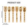6Pcs Bamboo Spoons & Knifes & Forks AJEW-WH0411-002-3