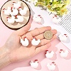 8Pcs Independence Day Theme Silicone Beads SIL-YW0002-39-3