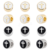12Pcs 2 Colors Brass European Beads KK-GA0002-24-1