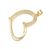 Brass Micro Pave Cubic Zirconia Pendants KK-C132-03B-G-2