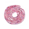 Natural Pink Tourmaline Beads Strands X-G-N342-33-3