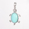 Tortoise Gemstone Pendants G-D648-04-RS-2