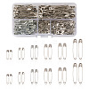 220Pcs 6 Style Iron Safety Pins IFIN-TA0001-55-9