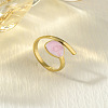 304 Stainless Steel Enamel Cuff Rings FS-WG277BE-15-1