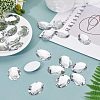 Acrylic Rhinestone Flat Back Cabochons GACR-FH0001-01-4