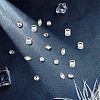 70Pcs 7 Style DIY Pointed Back K9 Glass Rhinestone Cabochons RGLA-CA0001-07-4
