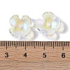 50Pcs Baking Paint Glass Bead Caps GLAA-FP0001-21-4