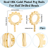 20Pcs Brass Micro Pave Cubic Zirconia Peg Bails KK-BBC0020-31G-2