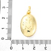 Brass Micro Pave Cubic Zirconia European Dangle Charms KK-D325-36G-3