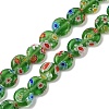 Handmade Millefiori Lampwork Beads Strands LAMP-G166-17A-02-2