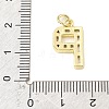 Brass Micro Pave Cubic Zirconia Pendants KK-V014-01G-16-3