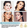DIY Blank Dome Stainless Steel Dangle Earrings Making Kits DIY-AN0001-09G-6